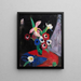 Nature morte di fiori su sfondo nero II - Hermann Stenner — quadro incorniciato alla parete