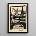 Paris Tour Eiffel con ponte sulla Senna - Hermann Stenner — quadro incorniciato alla parete