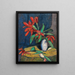 Fiori rossi in un vaso bianco - Hermann Stenner — quadro incorniciato alla parete