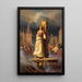 Mort de Jeanne d'Arc au bûcher - Hermann Stilke — quadro incorniciato alla parete