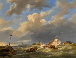 Bateaux en mer - Hermanus Koekkoek — vista dell’opera