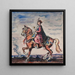 Hetman a cavallo Bohdan Zenobi Chmielnicki 1595-1657 - Ivan Ivanec — quadro incorniciato alla parete