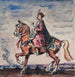 Hetman a cavallo Bohdan Zenobi Chmielnicki 1595-1657 - Ivan Ivanec — vista dell’opera