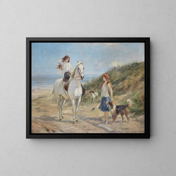 Tempo di vacanza - Heywood Hardy — quadro incorniciato alla parete
