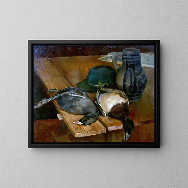 Un blu e una vite - Hiasl Maier-Erding — quadro incorniciato alla parete