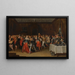 Scène d'intérieur avec figures élégantes à un mariage - Hieronymus Francken II — quadro incorniciato alla parete