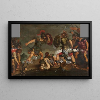 Hieronymus Francken II - Horatius Cocles at the Pons Sublicius.webp