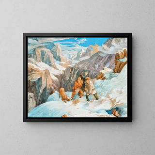 Scène sur le Saint-Gothard - Hieronymus Hess — quadro incorniciato alla parete