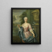 Ritratto di Claudine van Royen nata nel 1712, moglie di Pieter Teding van Berkhout - Hieronymus van der Mij — quadro incorniciato alla parete