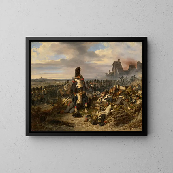Scène di battaglia - Hippolyte Bellangé — quadro incorniciato alla parete