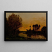Un soleil couchant sur la rive - Hippolyte Camille Delpy — quadro incorniciato alla parete