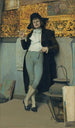 Giovane uomo con pipa - Hippolyte Dominique Berteaux — vista dell’opera