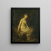 Donna nel bagno - Hippolyte Michaud — quadro incorniciato alla parete