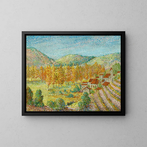 Vignoble dans le sud de la France - Hippolyte Petitjean — quadro incorniciato alla parete
