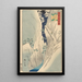 Le gole di Kiso sotto la neve, provincia di Shinano - Hiroshige II — quadro incorniciato alla parete