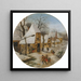 Inverno - Pieter Brueghel il Giovane — quadro incorniciato alla parete