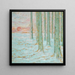 Inverno nella foresta - William Degouve de Nuncques — quadro incorniciato alla parete