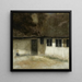 Angolo di una fattoria - Vilhelm Hammershøi — quadro incorniciato alla parete