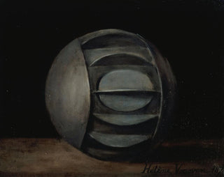 Sfera metallica utilizzata durante l'assedio del 1870-71 per il trasporto di messaggi via acqua - Hélène Vonoven — vista dell’opera