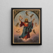 Cristo in maestà con putti in bianco e nero - A. Hoen & Co.. — quadro incorniciato alla parete