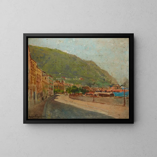 Castelmare de Castellamare - Holger Hvitfeldt Jerichau — quadro incorniciato alla parete