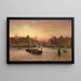 Parti di Nyhavn visto dalla piazza commerciale groenlandese dopo il tramonto - Holger Lübbers — quadro incorniciato alla parete