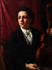 Una giovane musicista con il suo violino Ritratto della signora Rung 1854-1914 - Holger Roed — vista dell’opera