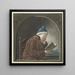 Uomo che legge - Hendrik Jan van Amerom — quadro incorniciato alla parete