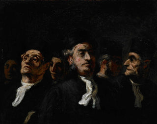 Una riunione di avvocati - Honoré Daumier — vista dell’opera