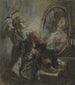 Attore che posa davanti a uno specchio - Honoré Daumier — vista dell’opera
