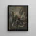 Attore che posa davanti a uno specchio - Honoré Daumier — quadro incorniciato alla parete