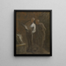 Collezionisti di stampe - Honoré Daumier — quadro incorniciato alla parete