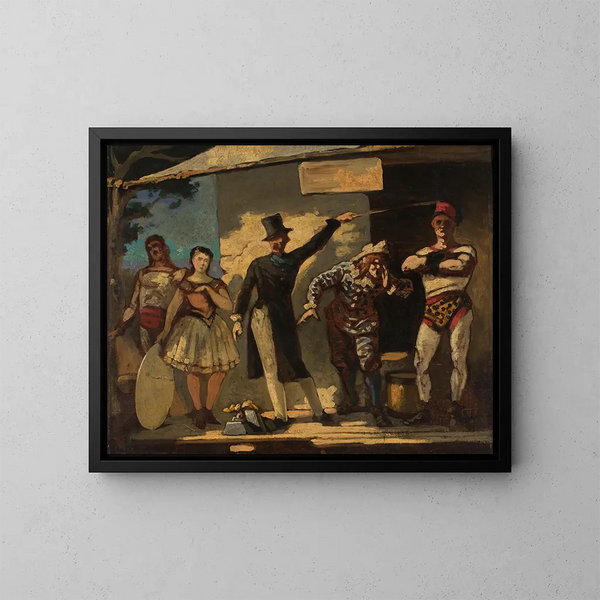 Les Saltimbanques - Honoré Daumier — quadro incorniciato alla parete