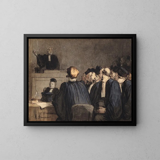Honor Daumier - Scne de tribunal.webp