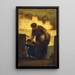 La Blanchisseuse - Honoré Daumier — quadro incorniciato alla parete