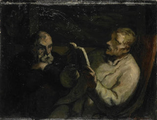 La Lecture - Honoré Daumier — vista dell’opera