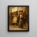 Nella strada - Honoré Daumier — quadro incorniciato alla parete