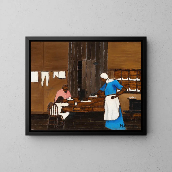 L'ora della cena - Horace Pippin — quadro incorniciato alla parete