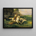 Un pastore romano che conduce il bestiame - Horace Vernet — quadro incorniciato alla parete