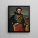 Ritratto del colonnello Auguste Frédéric Bon Amour Marquis de Talhout - Horace Vernet — quadro incorniciato alla parete