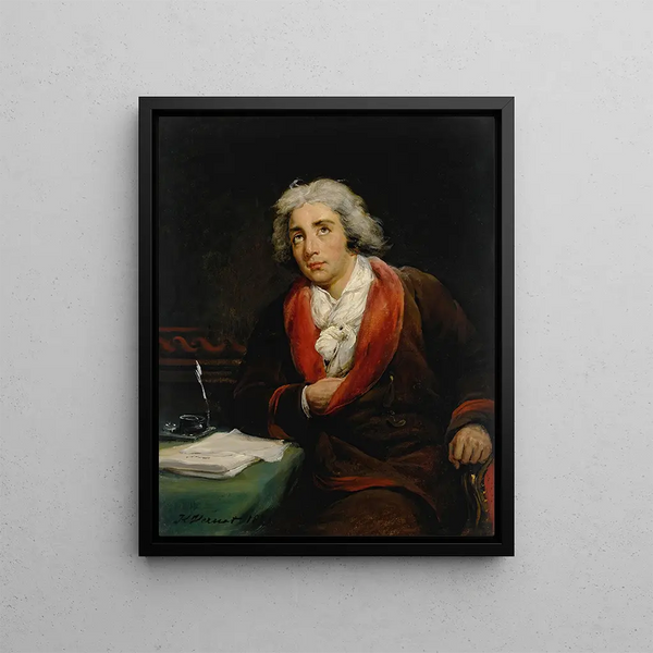 Ritratto del poeta André Chénier 1762 1794 - Horace Vernet — quadro incorniciato alla parete