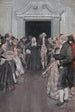 Washington amenant sa mère dans la salle de bal de Fredericksburg - Howard Pyle — vista dell’opera