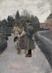Washington dans le jardin à Mount Vernon - Howard Pyle — vista dell’opera