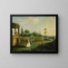Nel giardino - Hubert François Gravelot — quadro incorniciato alla parete