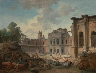 Demolizione del castello di Meudon - Hubert Robert — vista dell’opera