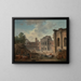 Demolizione del castello di Meudon - Hubert Robert — quadro incorniciato alla parete