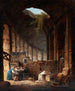 Ermite nel Colosseo - Hubert Robert — vista dell’opera