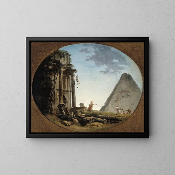 L'Accident - Hubert Robert — quadro incorniciato alla parete