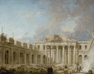 L'École de chirurgie en construction - Hubert Robert — vista dell’opera