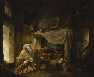 Hubert Robert - Peasant kitchen in ruins Italian kitchen.webp